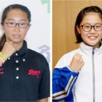 ジュニア水泳全国大会へ 花山さん・廣島さん