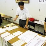 市議選立候補の受付手順をリハーサル 名張市選管