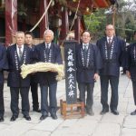 火縄を八坂神社へ奉納 名張・上小波田火縄保存会