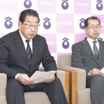 議長会見 同日選実現へ意見調整図る 名張市