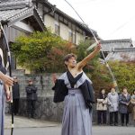 寒空に放つ願い矢 名張市滝之原で「若子祭」