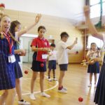 豪州から訪問の児童と交流 箕曲小