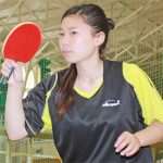 初戦突破目指す 卓球全国大会へ 名張高・富永さん