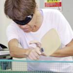 全国障スポ大会 音頼りに 卓球で初出場 名張