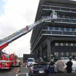 本庁舎で消防訓練 伊賀市