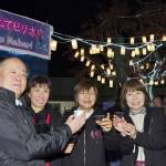 名張駅西口前を明るく イルミネーション始まる