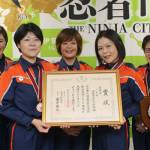 全国操法大会4位の女性消防隊が結果報告 伊賀市