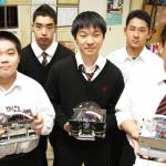 ロボット相撲で全国大会 伊賀白鳳高メカトロニクス部
