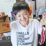 目指すはパリ五輪 頭角現す10歳 スポーツクライミング 名張市の小山君