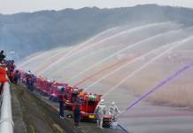 防火・防災の誓い新たに 伊賀・名張で消防出初式