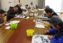 水彩画「日々の張り合いに」 伊賀市のスケッチ教室