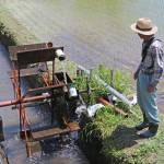 初夏の風物詩 手作り水車回る 伊賀市上林