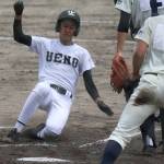 上野、追いつけず 木本に4‐7で敗戦 県高校野球夏季大会