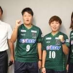 リーグ開幕向け意気込み くノ一選手ら市役所表敬 伊賀