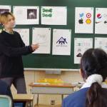 薦原地域のシンボルマーク 児童がデザイン案