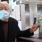 疫病退散願い 伊賀焼の「アマビエ」寄贈 伊賀・新さん