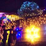 祈りのイルミネーション点灯 1・5万球 名張の広野さん方で