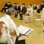 乾杯や飲食なく琴演奏と講演 名張商議所が新年祝賀会