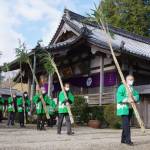 唐招提寺に名張から竹1600本送る うちわまきの「宝扇」に