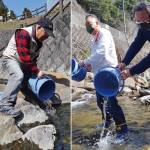 アマゴとニジマス放流 渓流釣り20日解禁 名張川漁業協