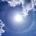 太陽囲む光の輪 伊賀市で「日暈」出現