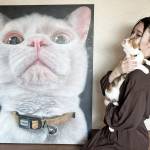 癒やしの「目力」身近な動物たち 色鉛筆で描く長谷川さん 16日から伊賀で個展