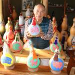 干支ヒョウタンさまざま 伊賀市の福森さん 10日から作品展