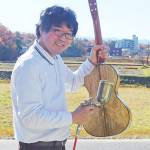 明るい音色マンゴーのギター さまざまな木で手作り 名張の松本さん
