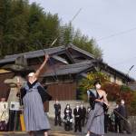 祈願の矢、空高く 5年ぶりに若子も 名張市滝之原の若子祭