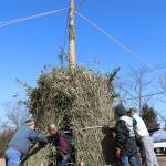 住宅地で「どんど」四半世紀 名張・池の台で15日