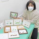 海岸や湖畔のガラス片「シーグラス」作品に 名張の合田さん
