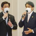 立候補表明の2人が意見交わす 名張市長選公開討論会