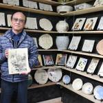 絵付けした陶器200点 創作に没頭 名張の江口さん