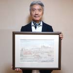 水彩で描く欧州の中世 名張出身の小島さん個展 29日から