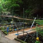 赤目四十八滝、4日から入山再開 3週間ぶり 落石地点の迂回路設置