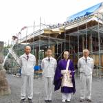 火災から3年 本堂の再建進む 名張・福成就寺