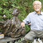 木工作品次々と 主に動物題材に 宇陀市の山上さん