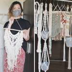 異国情緒感じる「マクラメ編み」 大作に挑戦 伊賀市の森本さん