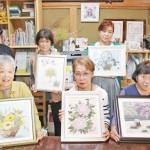 皆が挑戦押し花アート 「花遊会」作品展 25日から名張で