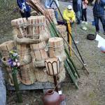 東大寺へ安全に お水取りのたいまつ運び法要 名張・伊賀一ノ井松明講