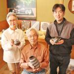 四日市萬古の魅力を 家族4人「醉月陶苑」伊賀で作品展 25日から