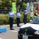 一日署長に歌劇団員の椿りょうさん 交通安全運動の出発式 伊賀