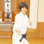 少林寺拳法 気迫みなぎる演武で全国へ 伊賀・霊峰中の森口さん