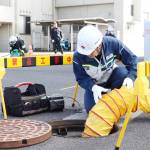 ガス漏れ事故想定し合同訓練 名張消防署とガス会社が連携