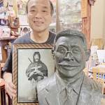 「変人十人衆」の胸像、他にも? 60年以上前の作 伊賀の老舗茶屋初代も