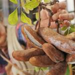 懐かしい秋の味 野山で実るアケビ 伊賀