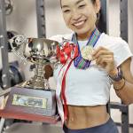筋肉美満開 県ビキニフィットネス初出場で優勝 伊賀市の藤田さん