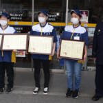 詐欺被害の未然防止 コンビニ勤務の女性3人に感謝状 伊賀署