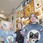 愛するペット、木の似顔絵で思い出を 山岡さん家族 伊賀