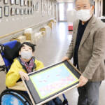 生徒3人の貼り絵 市民センターに展示 伊賀つばさ学園